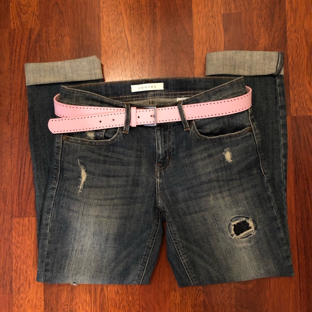 NWOT Gap Pink Leather Belt Sz M